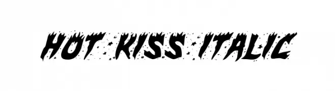 Hot Kiss Italic  Скачать бесплатные шрифты