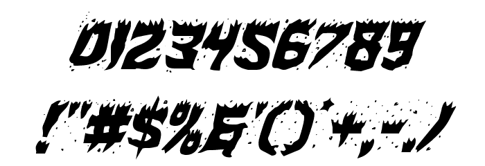 Hot Kiss Italic Font OTHER CHARS