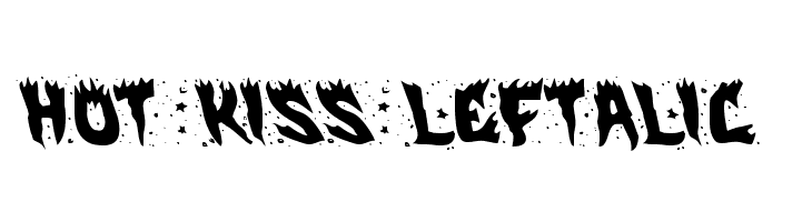 Hot Kiss Leftalic  font caratteri gratis