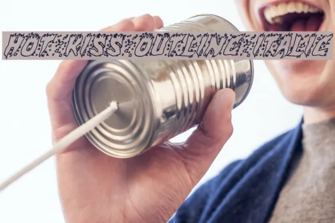 Hot Kiss Outline Italic Example 1