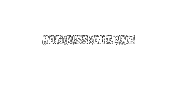 Hot Kiss Outline Logo