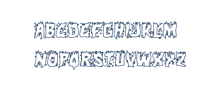 Hot Kiss Outline Lowercase