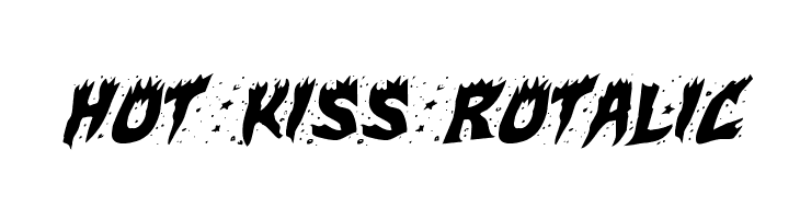 Hot Kiss Rotalic  Frei Schriftart Herunterladen