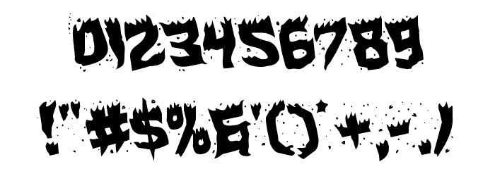 Hot Kiss Rotated Font OTHER CHARS