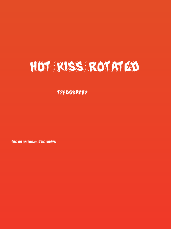Hot Kiss Rotated Poster