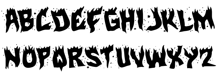 Hot Kiss Rotated Font LOWERCASE