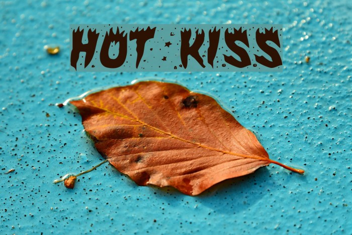 Hot Kiss Font examples