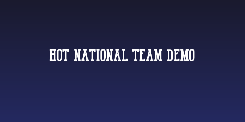 Hot National Team DEMO Social Header