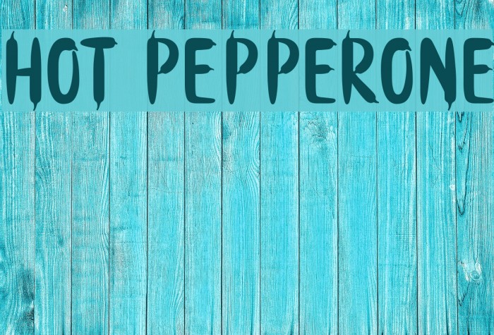 Hot PepperOne Font examples