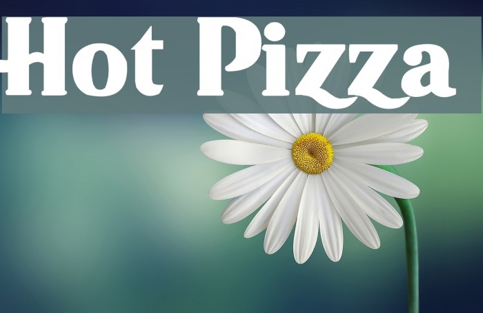 Hot Pizza Fonte examples