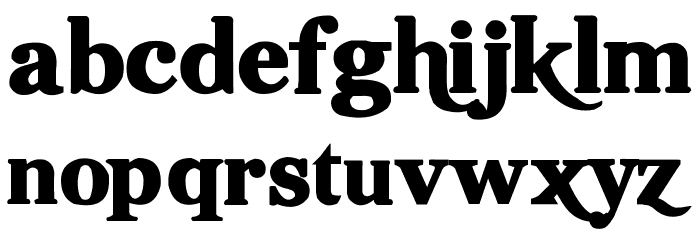 Hot Pizza Font LOWERCASE