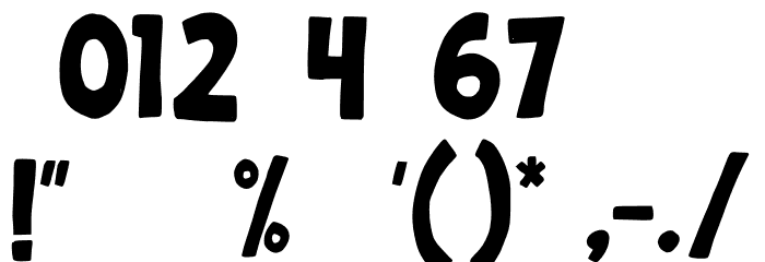 Hot Potato Font OTHER CHARS