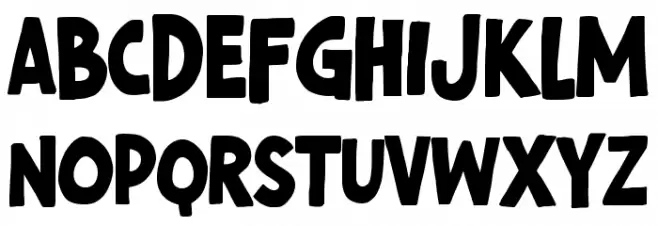Hot Potato Font LOWERCASE