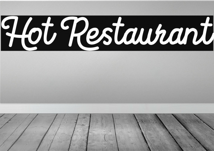 Hot Restaurant Font examples