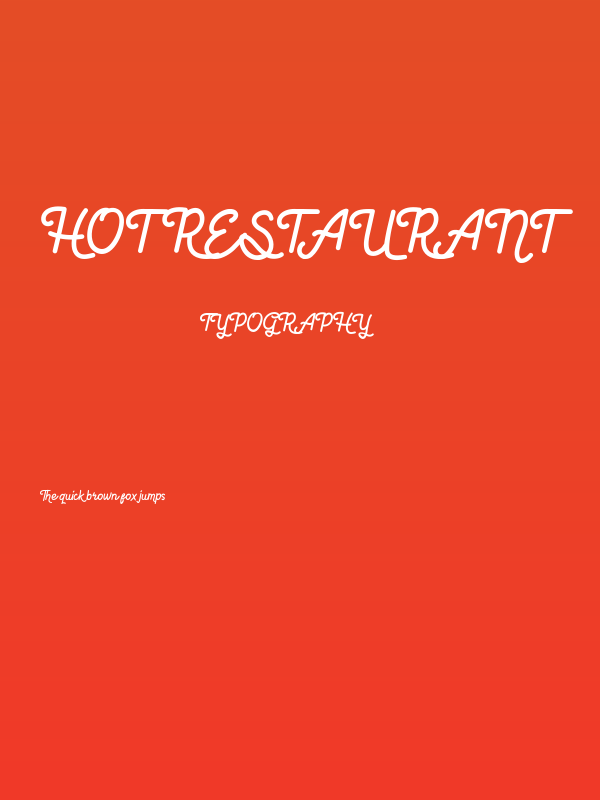 Hot Restaurant Poster