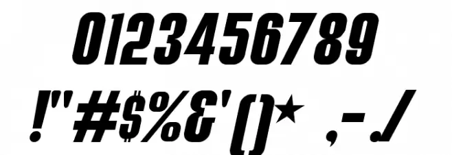 Hot Rod Gang BV Font OTHER CHARS