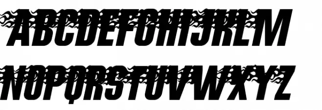 Hot Rod Gang BV Font UPPERCASE