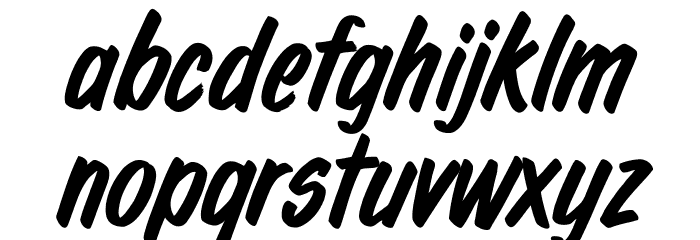 Hot Rod Font LOWERCASE