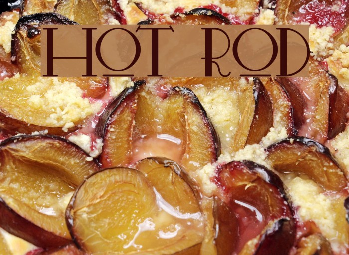 Hot Rod Font examples