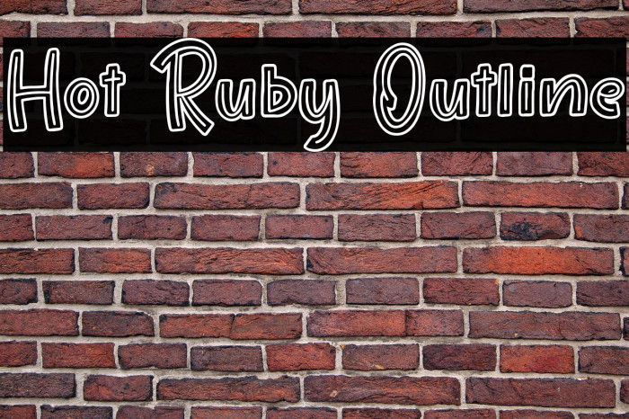 Hot Ruby Outline Example 2