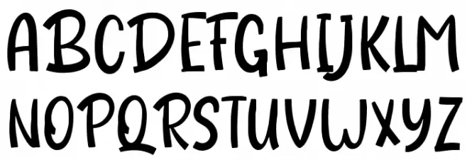 Hot Ruby Regular Schriftart Groß
