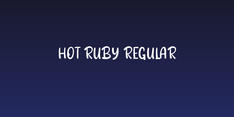Hot Ruby Regular Social Header