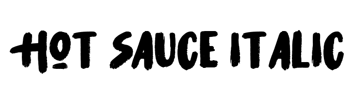 Hot Sauce Italic  Free Fonts Download