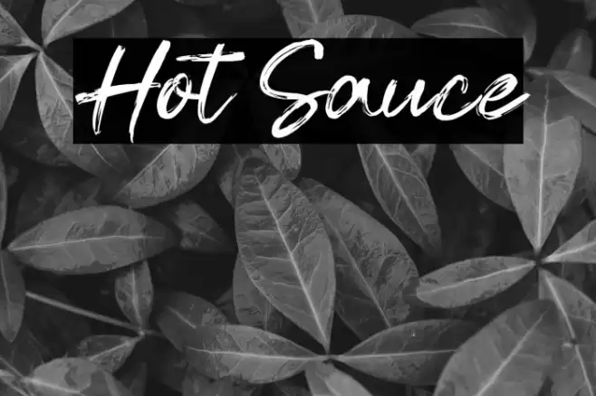 Hot Sauce Font examples