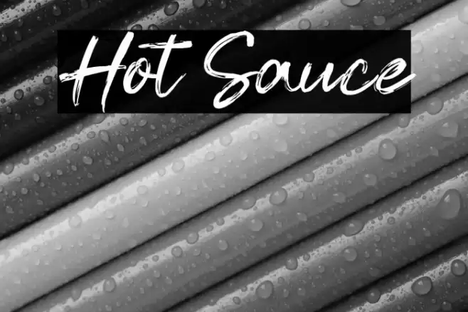 Hot Sauce Font examples