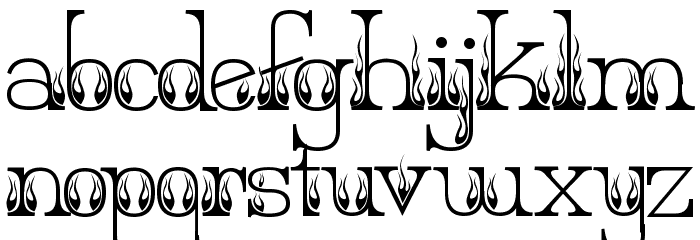 Hot Secretary Font LOWERCASE