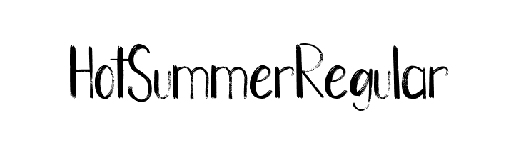 Hot Summer Regular  Frei Schriftart Herunterladen