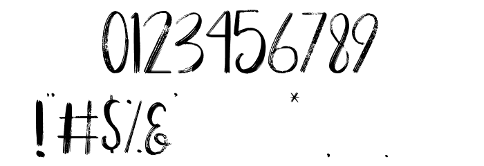 Hot Summer Regular Font OTHER CHARS