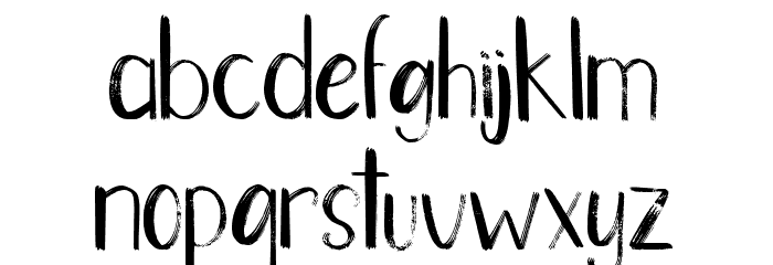 Hot Summer Regular Font LOWERCASE