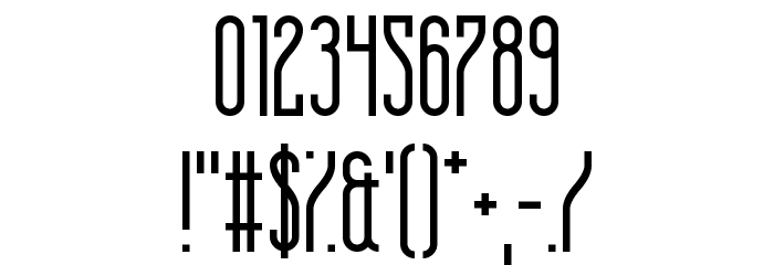 Hot Thin Roof Font OTHER CHARS