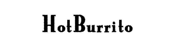HotBurrito Font