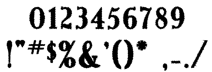 HotBurrito Font OTHER CHARS