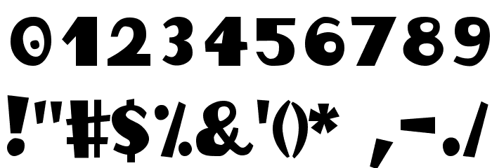 HotCoffeeFont Font OTHER CHARS