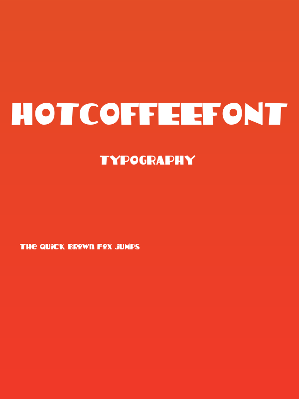 HotCoffeeFont Poster