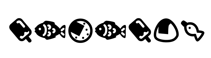 HotDogsNFishDingbats Font