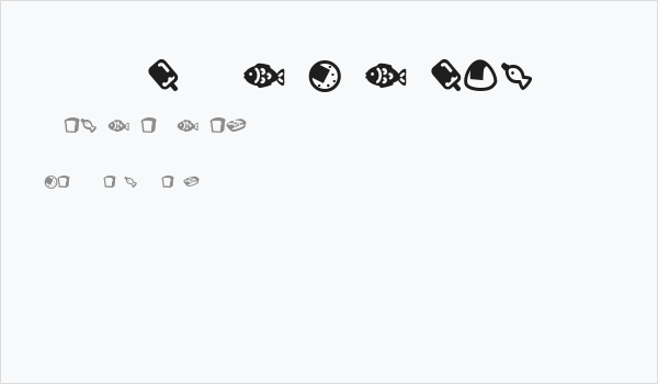 HotDogsNFishDingbats Business Card