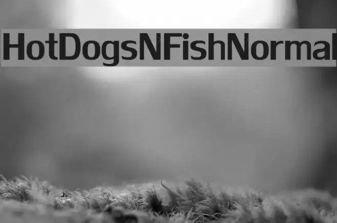 HotDogsNFishNormal Font examples
