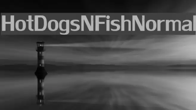 HotDogsNFishNormal Font examples