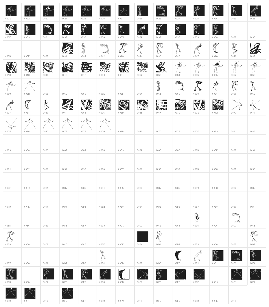 HotJuly Character Map