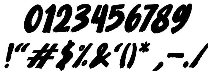 HotSauce-Italic Font OTHER CHARS