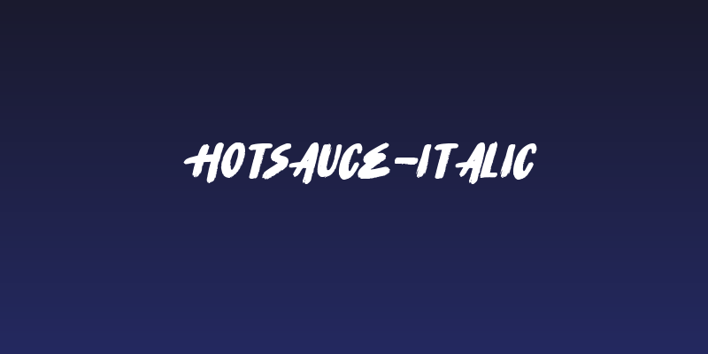 HotSauce-Italic Social Header