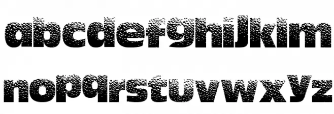 HotSweat Font LOWERCASE