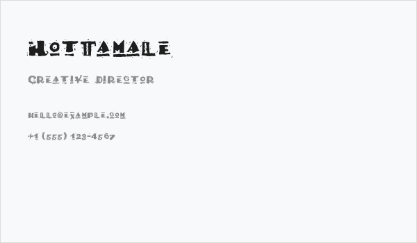 HotTamale Business Card
