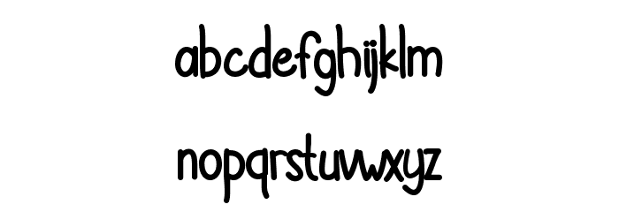 Hotabe Font LOWERCASE