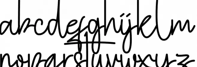 Hotamie 字体 小写
