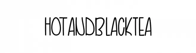 HotandBlackTea  Descarca Fonturi Gratis